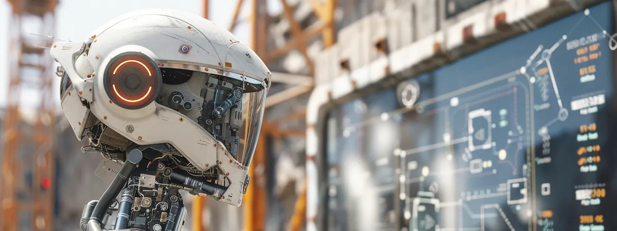 AI and robotics - robot working in construction industry